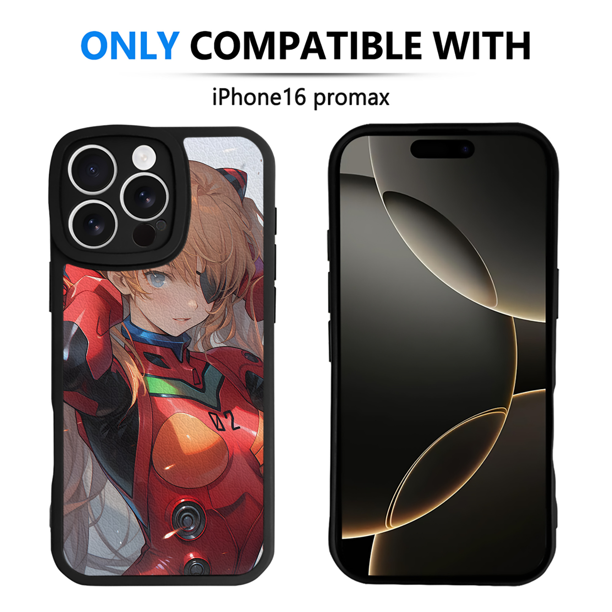 （画像用） EVA 新世紀エヴァンゲリオン 【iPhone 16シリーズ対応】シリコンスマホケース（レザー調） 材質：シリコン